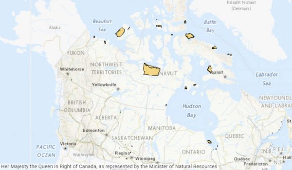 screenshot - protected areas - Canada